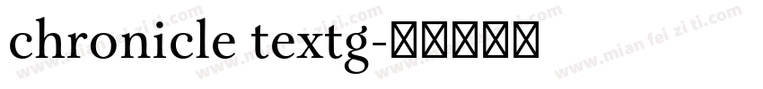 chronicle textg字体转换